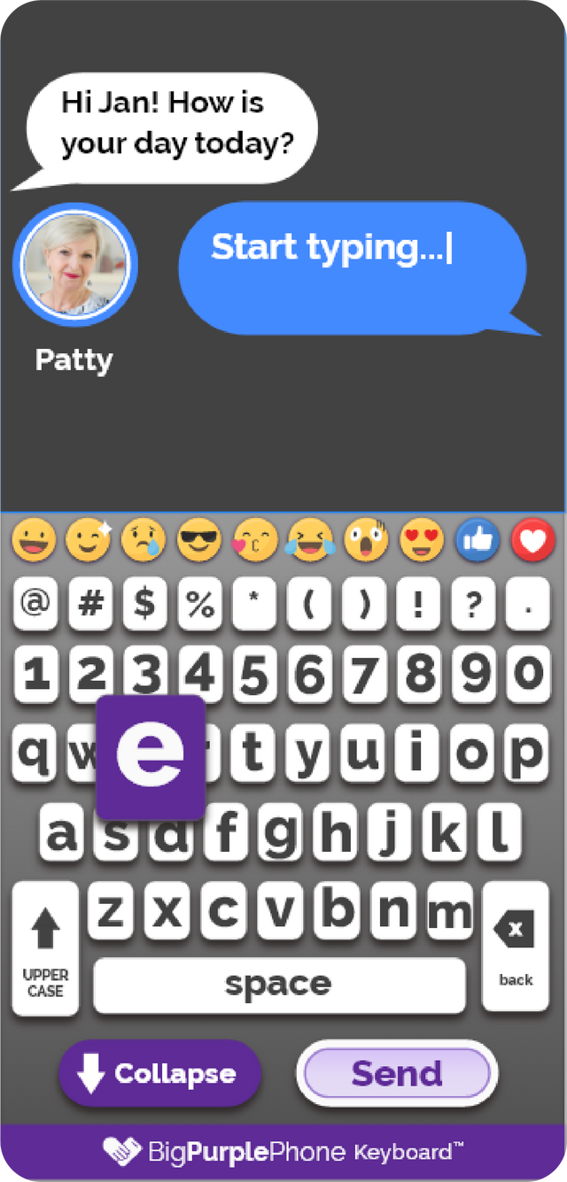 Large, High Contrast Keyboard