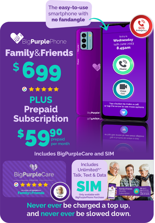 BigPurplePhone Family&Friends PLUS Prepaid Plan