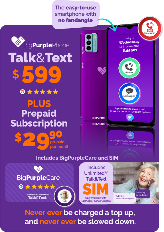 BigPurplePhone Talk&Text PLUS Prepaid Plan