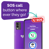 Best mobile for seniors featuring an SOS emergency button easily accessible wherever they go.
