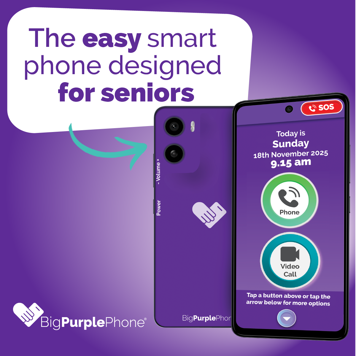 Phones for Seniors: Simple, Safe Mobile Phones | BigPurplePhone