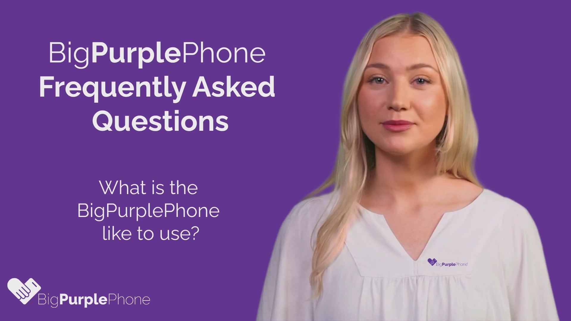 Load video: This video shows what the BigpurplePhone is like to use